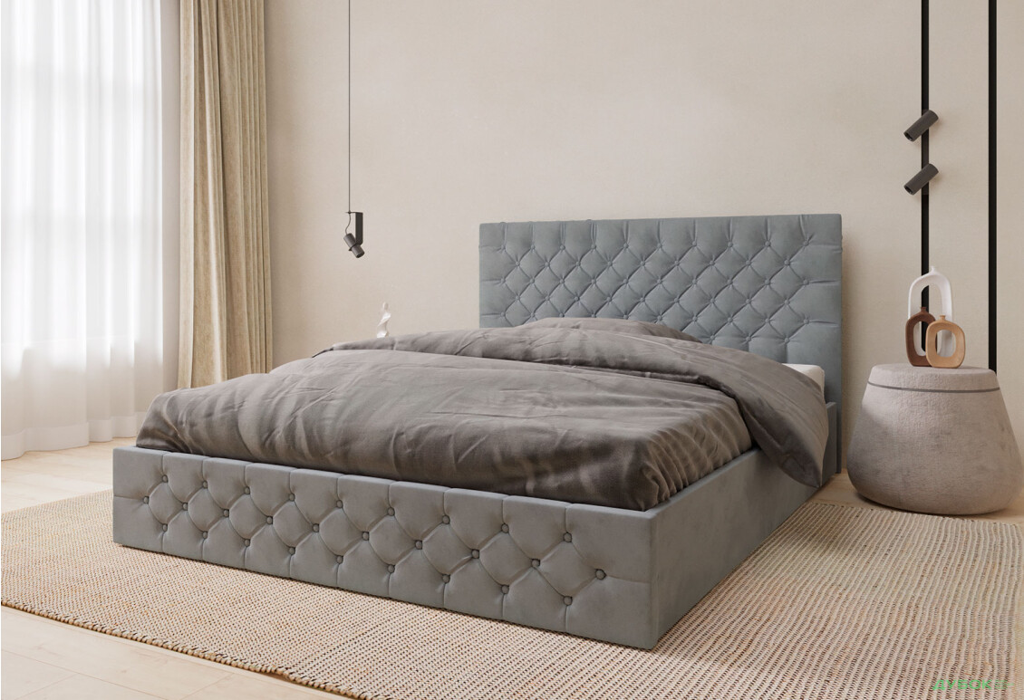 Изображение 3 - Кровать-подиум Arbor Drev Калифорния (сосна) 160 см, тк. Лагуна 42