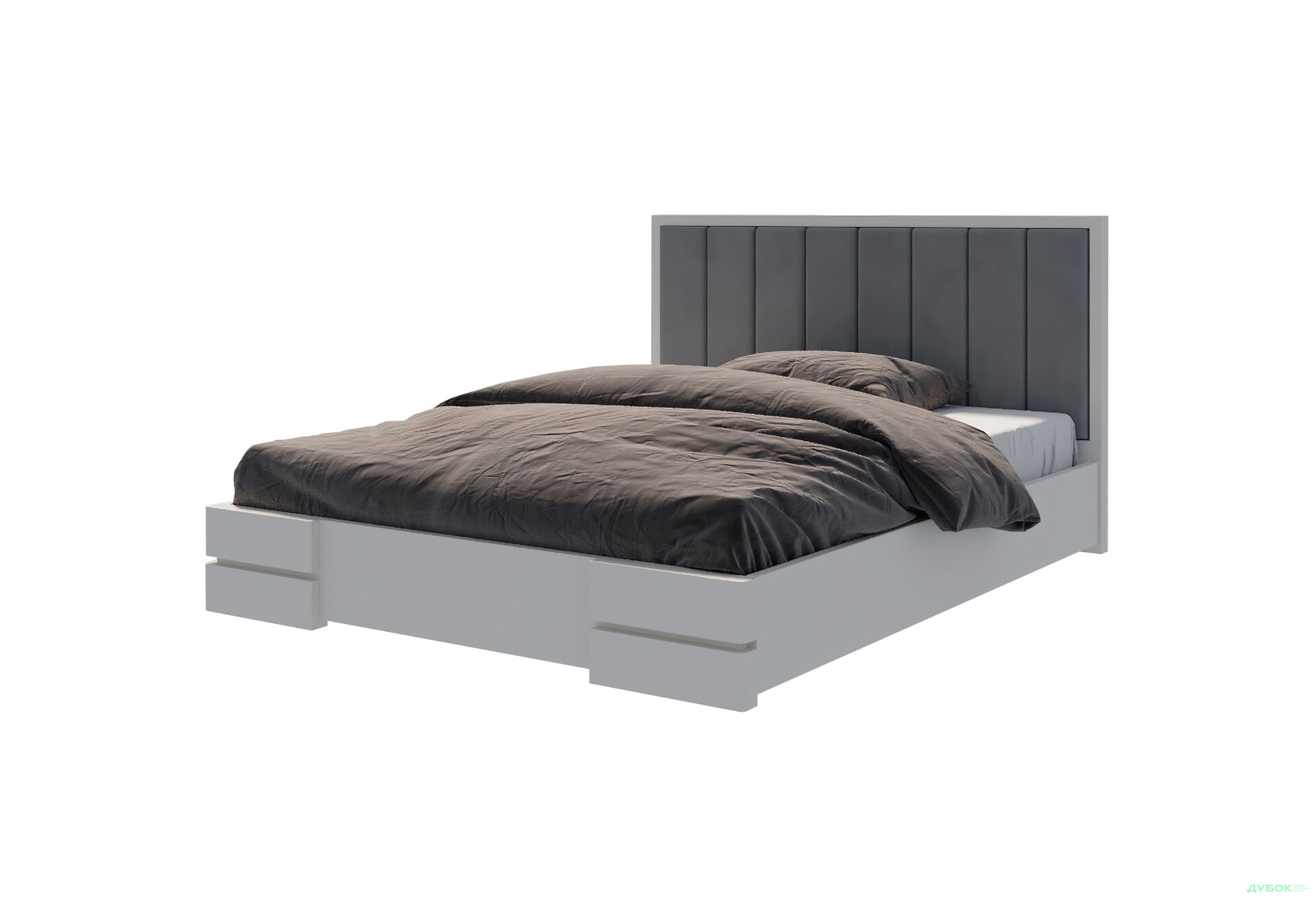 Ліжко-подіум Arbor Drev Мілано 180 см тк. Лагуна 43, біле - Зображення 1 Зображення 1 - Ліжко-подіум Arbor Drev Мілано 180 см тк. Лагуна 43, біле