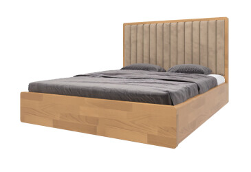 Ліжко-подіум Arbor Drev Глорія 180 см підйомне (метал.каркас) тк. Лагуна, 07 горіх