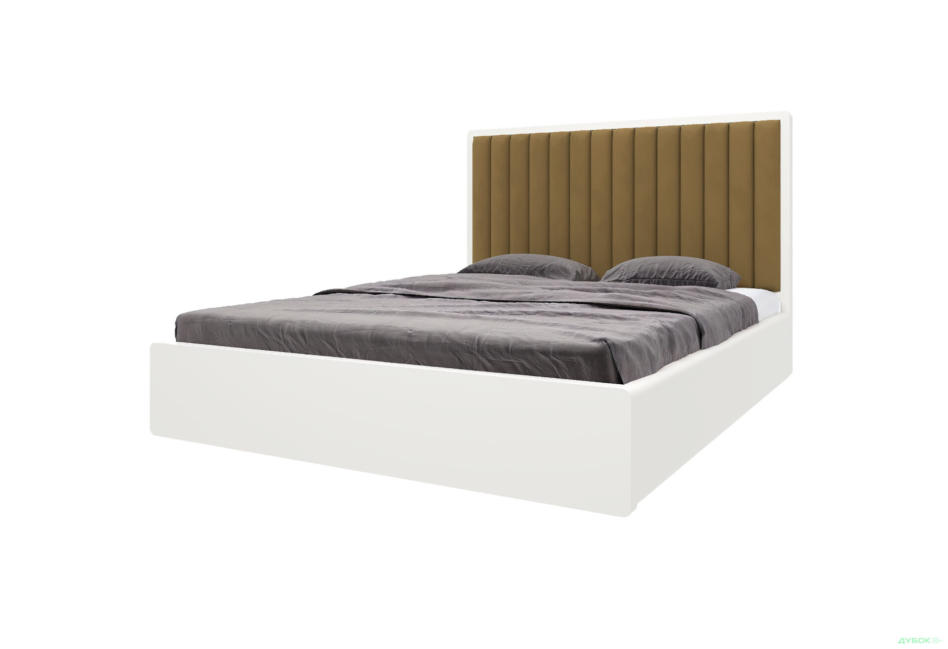 Зображення 1 - Ліжко-подіум Arbor Drev Глорія 160 см підйомне (метал.каркас) тк. Лагуна, 10 біле