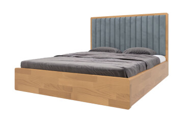 Ліжко-подіум Arbor Drev Глорія 160 см підйомне (метал.каркас) тк. Лагуна, 42 горіх