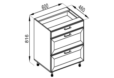Н 60 3Ш (1+2) LUX Марго Svit Mebliv