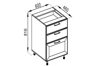 Н 60 3Ш (2+1) LUX Марго Svit Mebliv