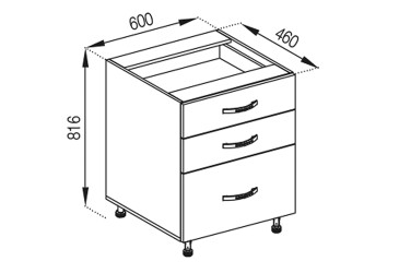 Н 60 3Ш (2+1) LUX Оля Світ Меблів