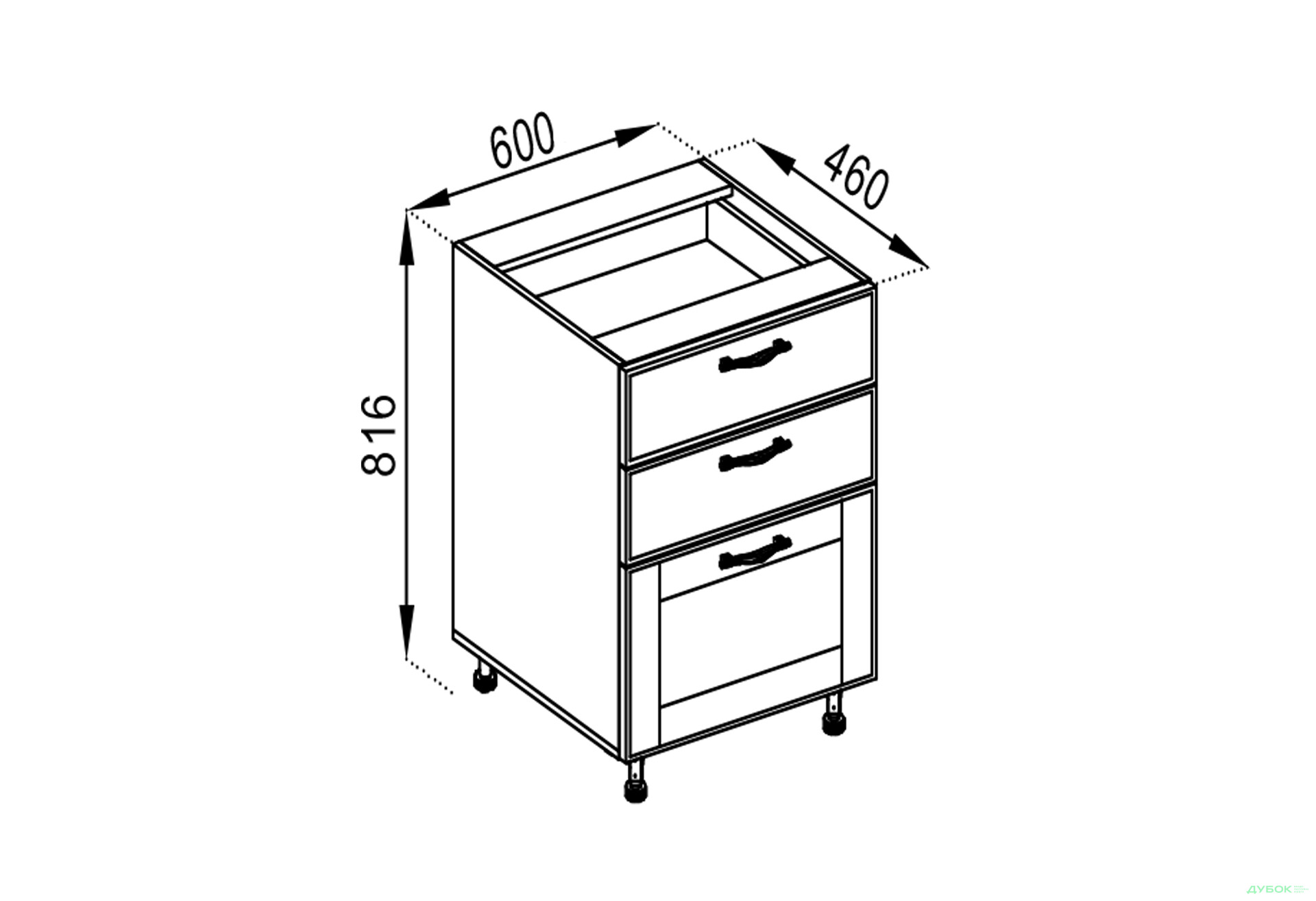 Изображение 1 - Н 60 3Ш (2+1) LUX Доминика Svit Mebliv