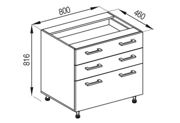 Н 80 3Ш (2+1) LUX Марта Лак Svit Mebliv