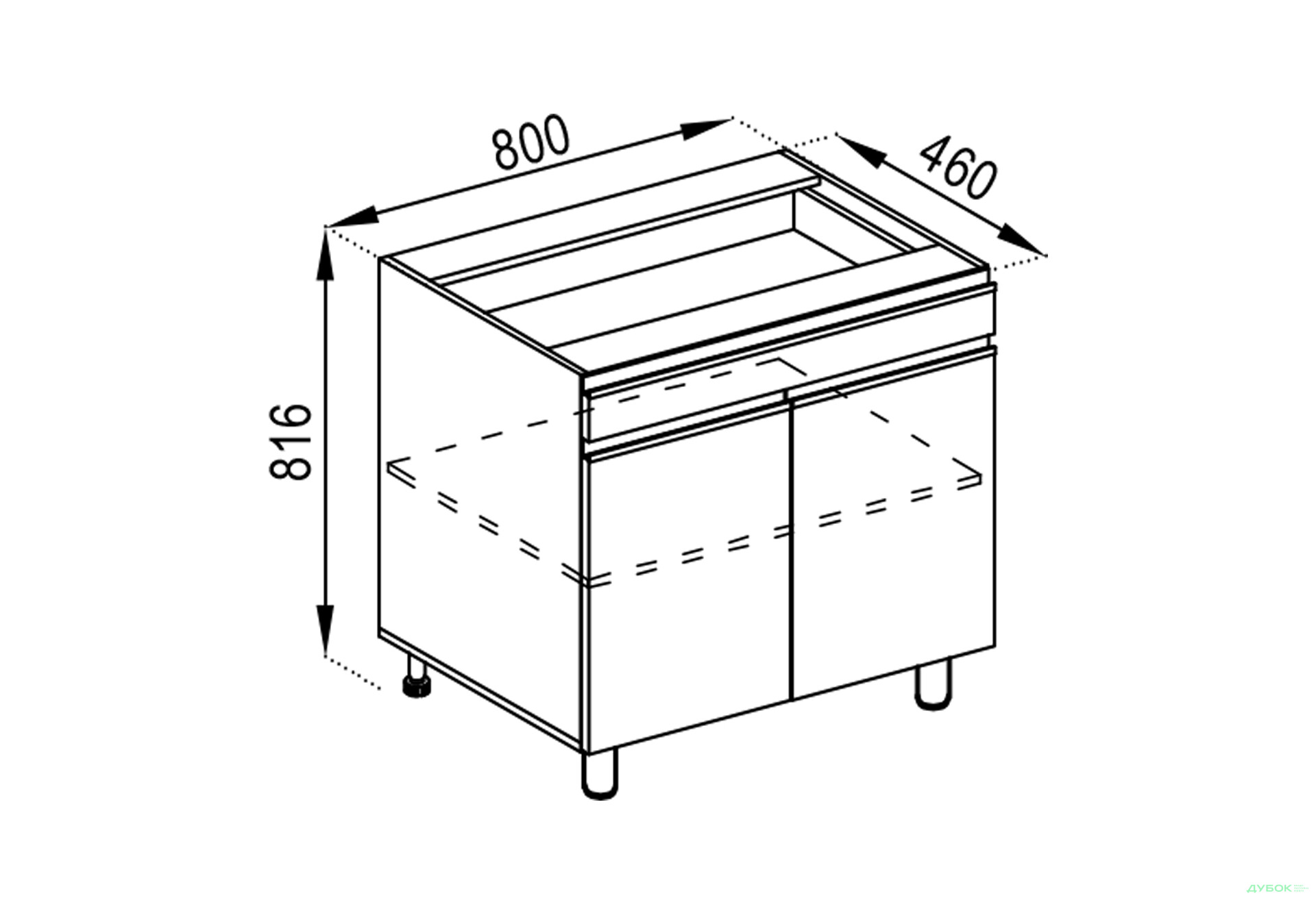 Изображение 1 - Фасад Н 80 ДШ Софи Лак Svit Mebliv