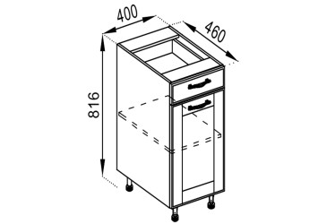 Н 40 ДШ LUX Доминика Svit Mebliv
