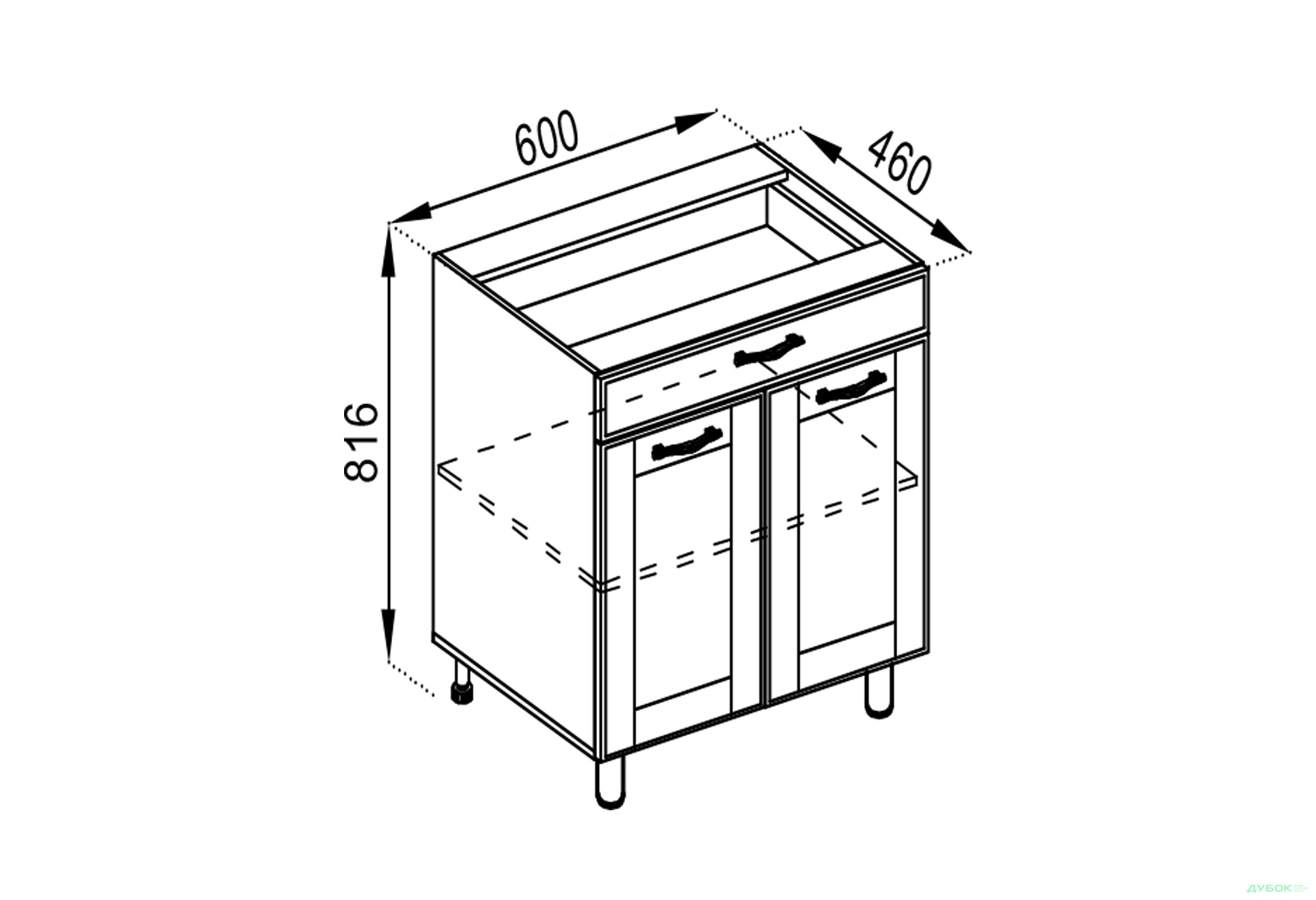 Зображення 1 - Н 60 ДШ LUX Домініка Світ Меблів