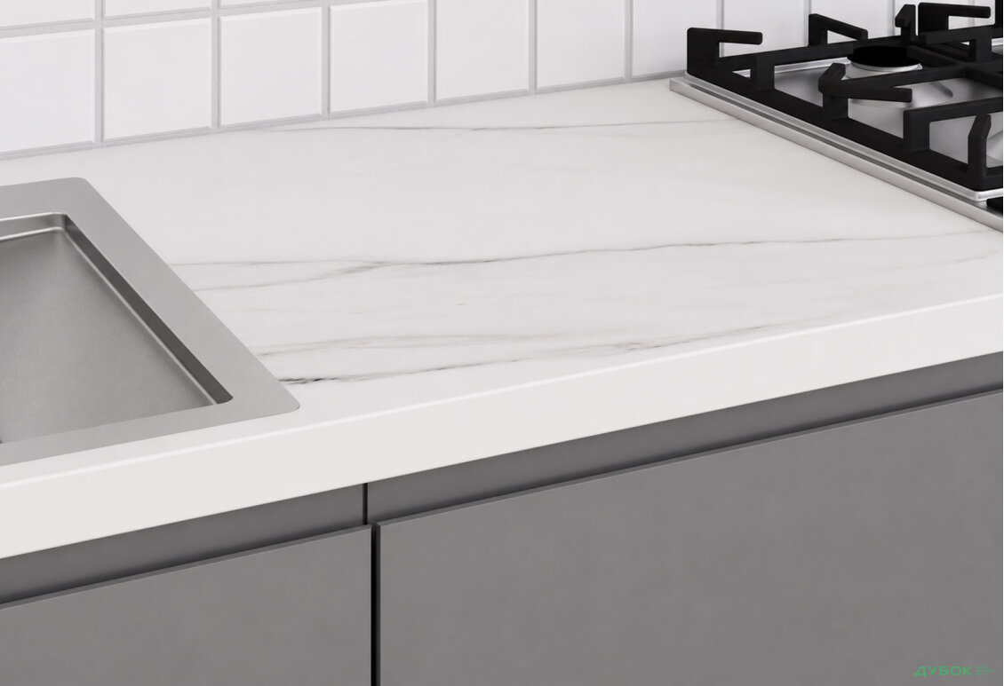 Зображення 4 - Кухня Інтерно Люкс / Interno Luxe 240 см, сірий мат / білий мат