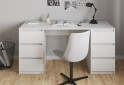 Фото 3 - Стол письменный Moreli Т228 158x60 см с ящиками, белый