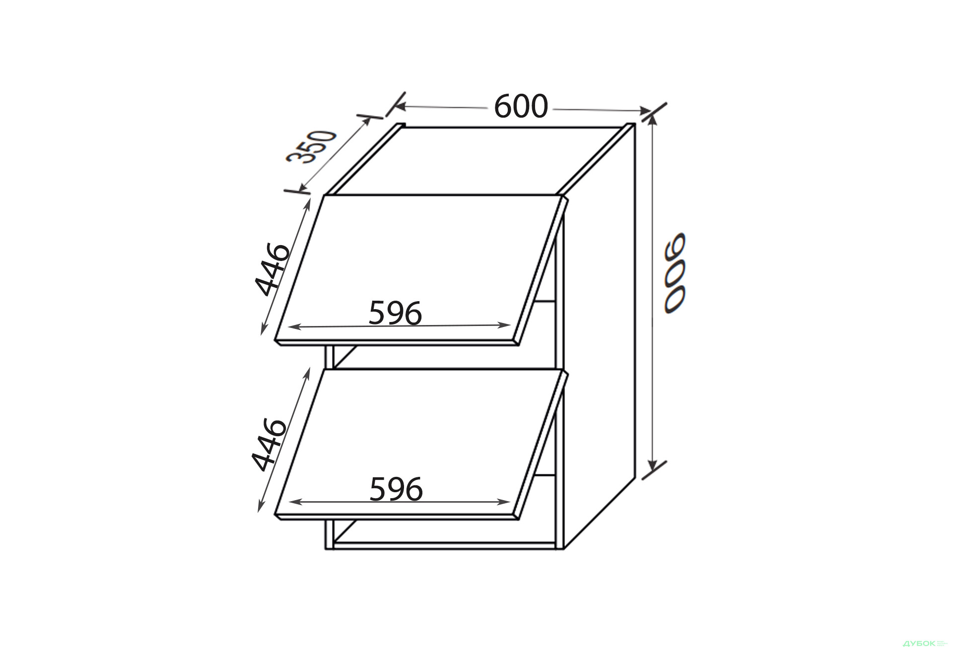 Зображення 2 - Верх 60В/900 2дв газ ліфт Глорі / Glory MiroMark