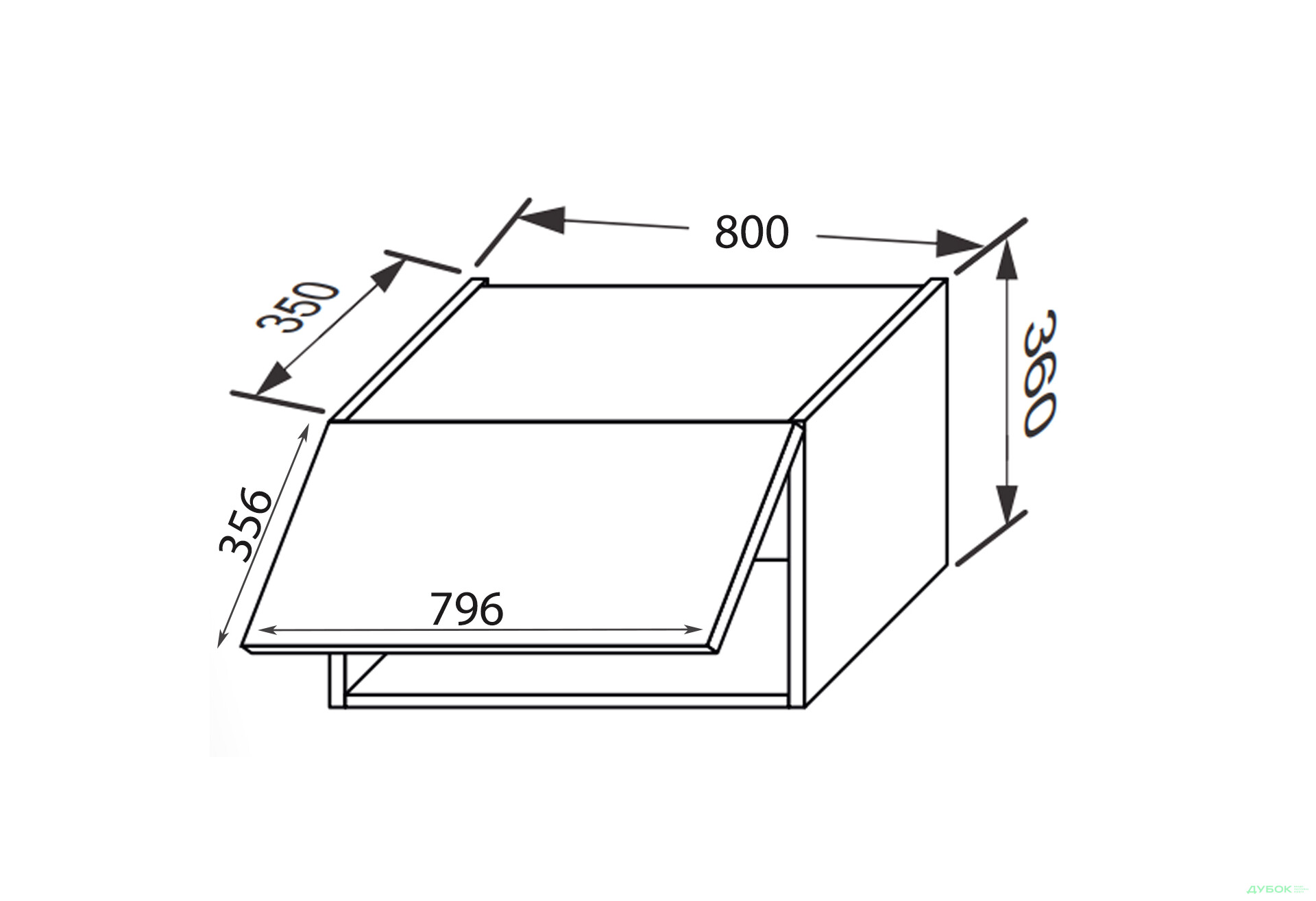 Зображення 2 - Верх 80В/360 1дв газ ліфт Глорі / Glory MiroMark