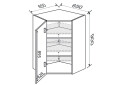 Зображення 2 - Верх Кут В 45°/900 (650х650) 1дв Глорі / Glory MiroMark
