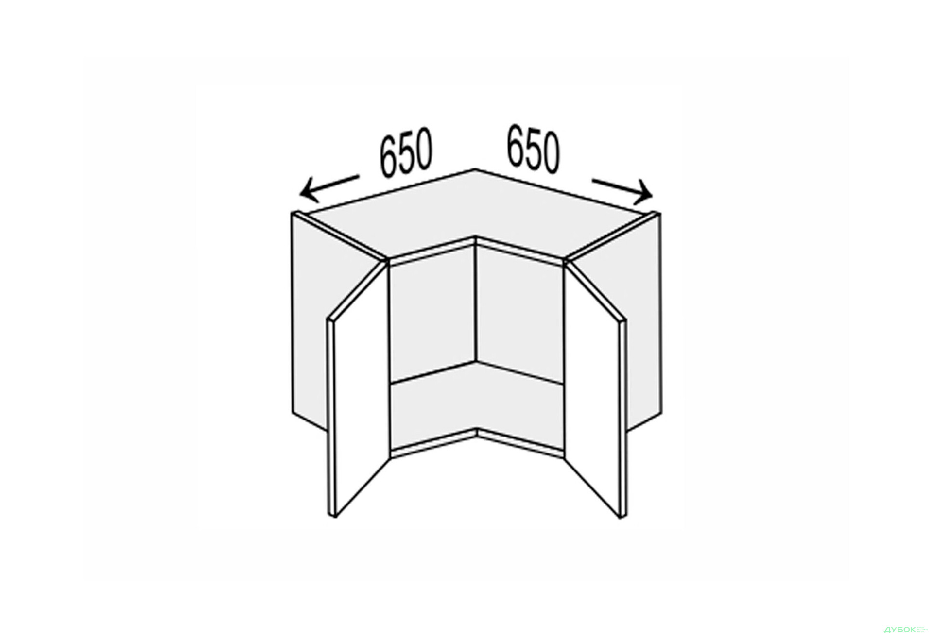 Зображення 1 - Верх Кут В 90°/450 2дв Глорі / Glory MiroMark