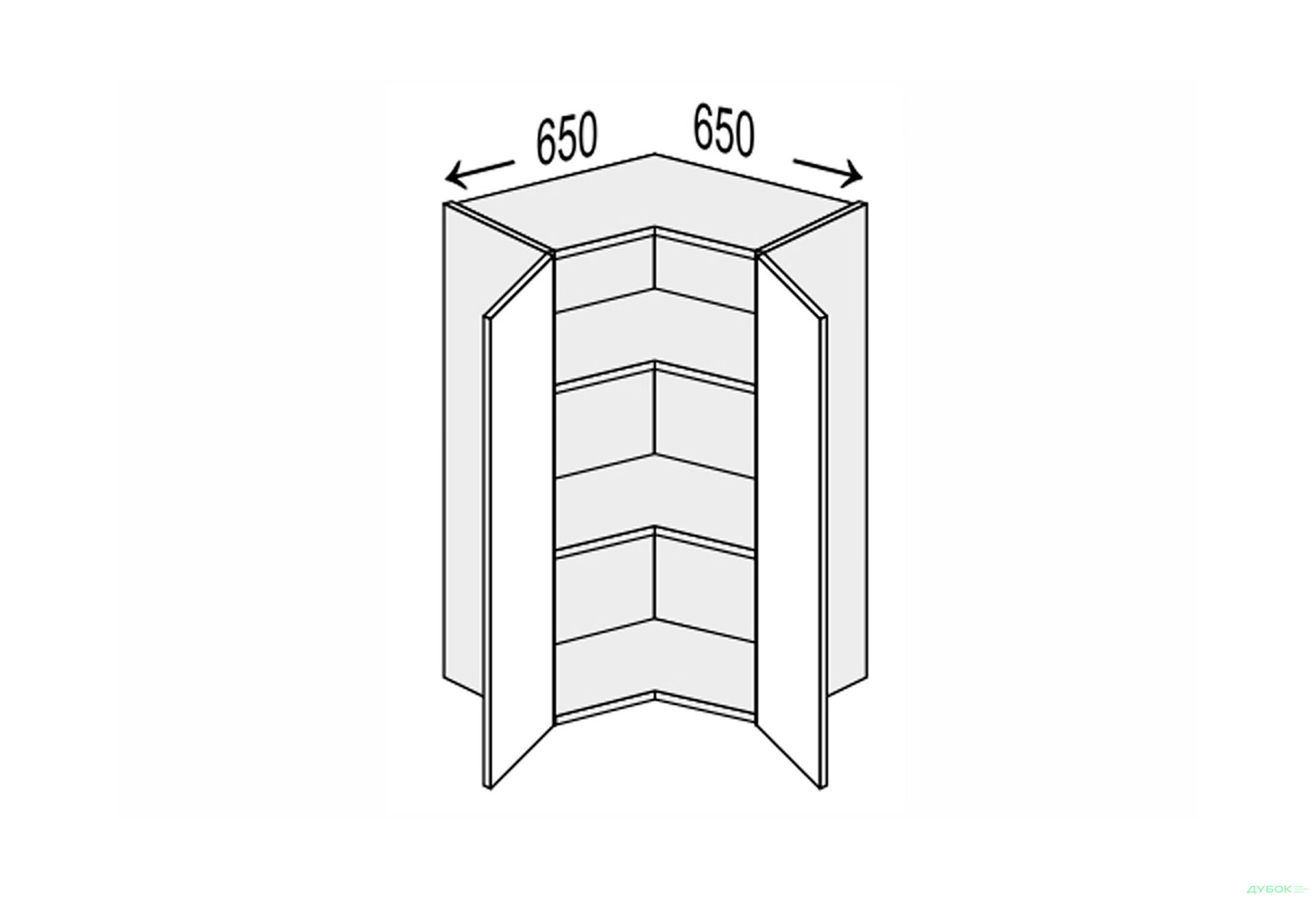 Зображення 1 - Верх Кут В 90°/900 2дв Глорі / Glory MiroMark