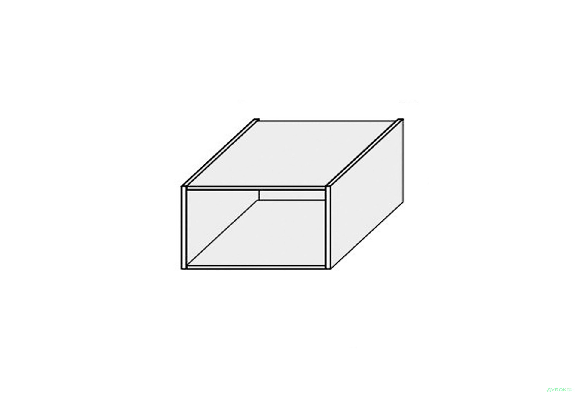 Зображення 1 - Корпус 60В 1дв Антресоль Газ Ліфт 360мм MiroMark
