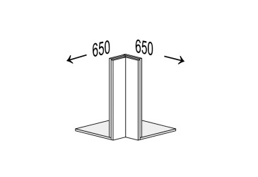 Корпус Угол 90° Антресоль Обманка 360мм