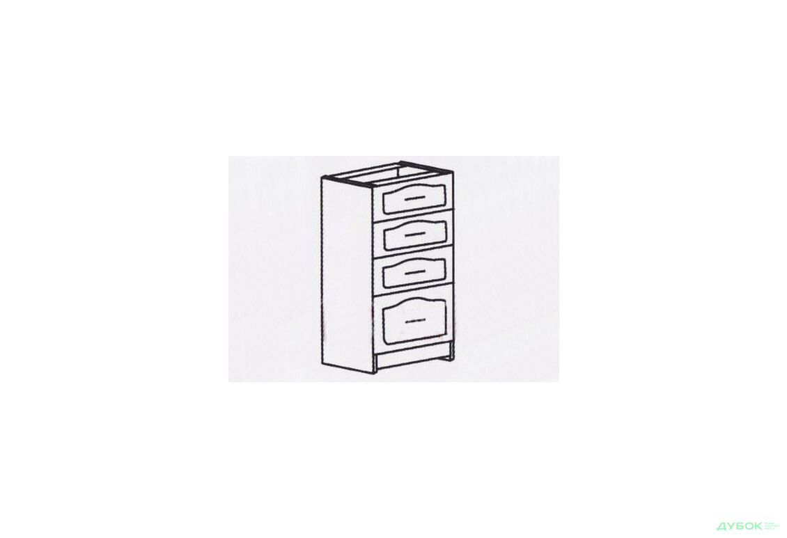 Шкаф-стол 400 (шухляды) СШ-409 Оля МДФ матовая БМФ