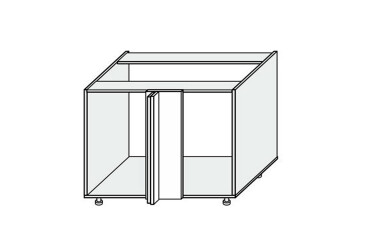 Корпус Кут Н 90° 1дв 1050х650 820мм