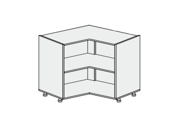 Корпус Кут Н 90° 2дв 1050х1050 820мм