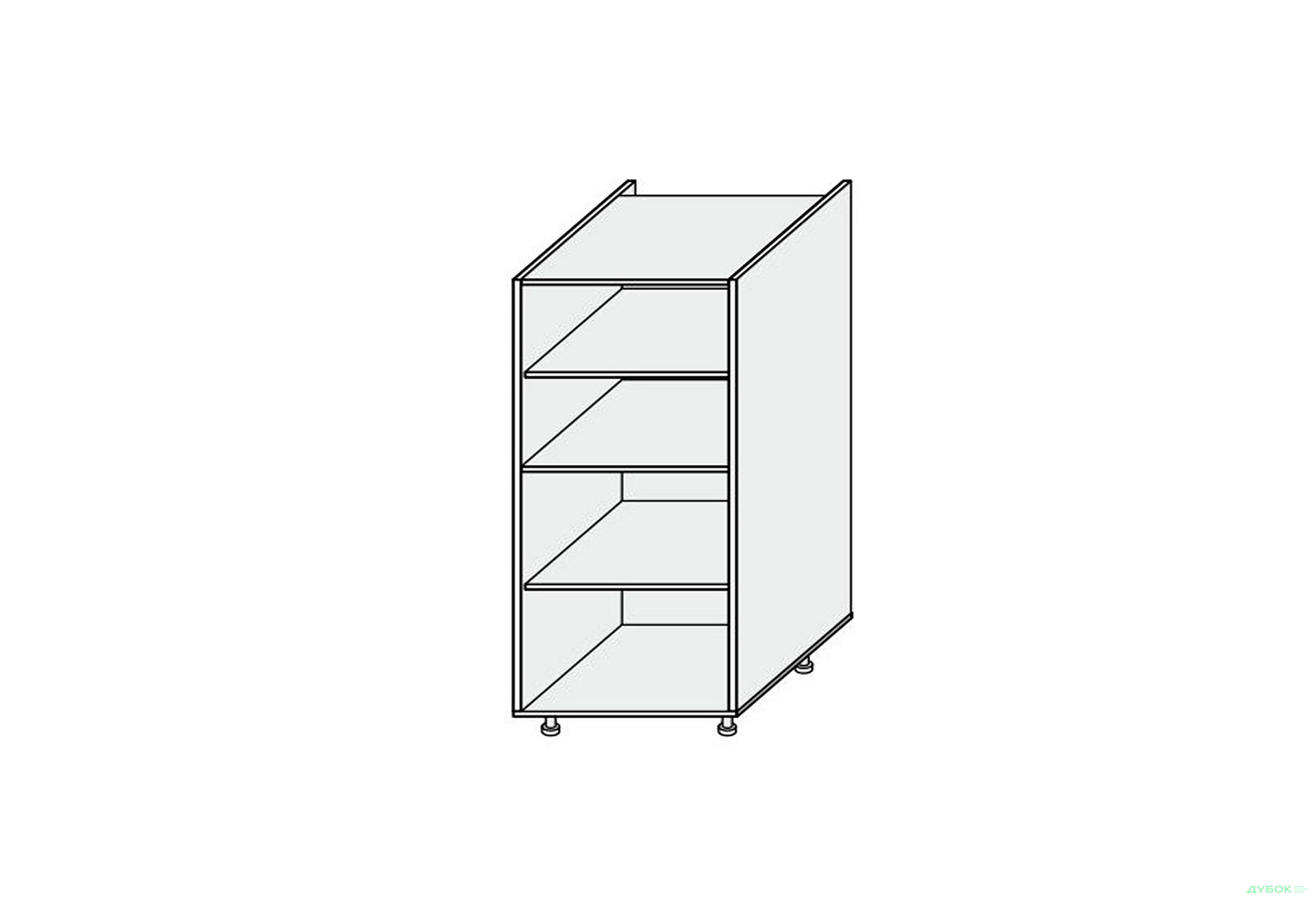 Корпус Пенал 60П 1420мм MiroMark - Зображення 1 Зображення 1 - Корпус Пенал 60П 1420мм MiroMark