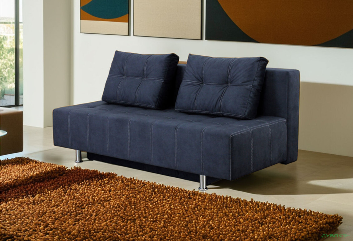 Диван Элегант Бенефит 23 192x92 см синий - Изображение 2 Изображение 2 - Диван Элегант Бенефит 23 192x92 см синий