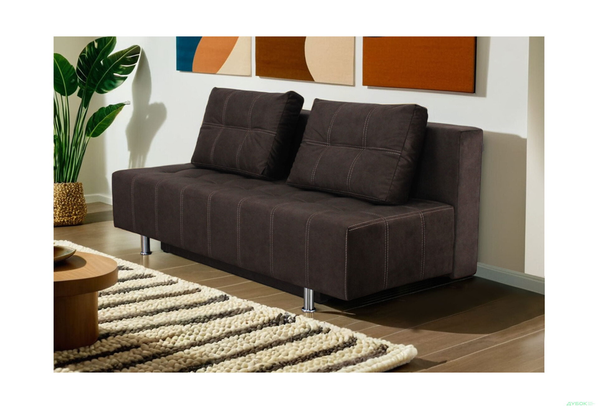 Диван Элегант Бенефит 24 192x92 см коричневый - Изображение 2 Изображение 2 - Диван Элегант Бенефит 24 192x92 см коричневый
