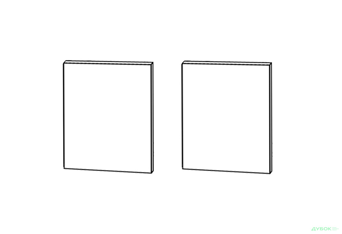 Фасад Пенал 60ПД Духовка 2140мм Глорі MiroMark