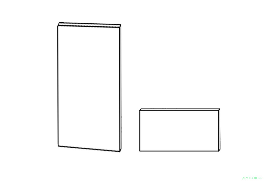 Фасад Пенал 60ПДМ 1шх Духовка+Мікрохвильовка Телескоп 2320мм Глорі MiroMark - Зображення 1 Зображення 1 - Фасад Пенал 60ПДМ 1шх Духовка+Мікрохвильовка Телескоп 2320мм Глорі MiroMark