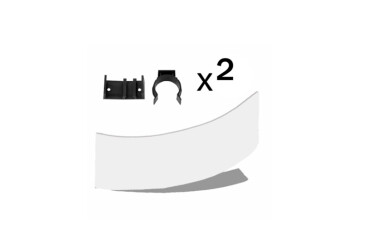 Цокольна планка з кріпленнями Радіусне Закінчення Зображення Цокольна планка з кріпленнями Радіусне Закінчення