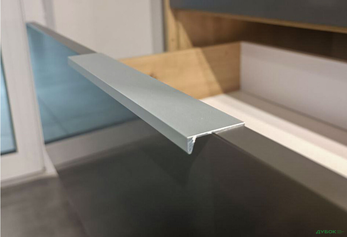 Ручка алюмінієва профільна СС-128мм AL MiroMark - Зображення 2 Зображення 2 - Ручка алюмінієва профільна СС-128мм AL MiroMark