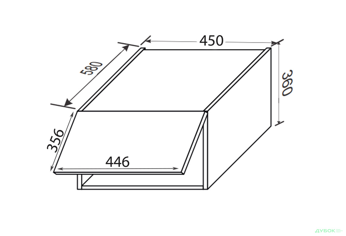 Изображение 2 - Верх 45ВА/360 1дв антресоль газ лифт Лео / Leo МироМарк