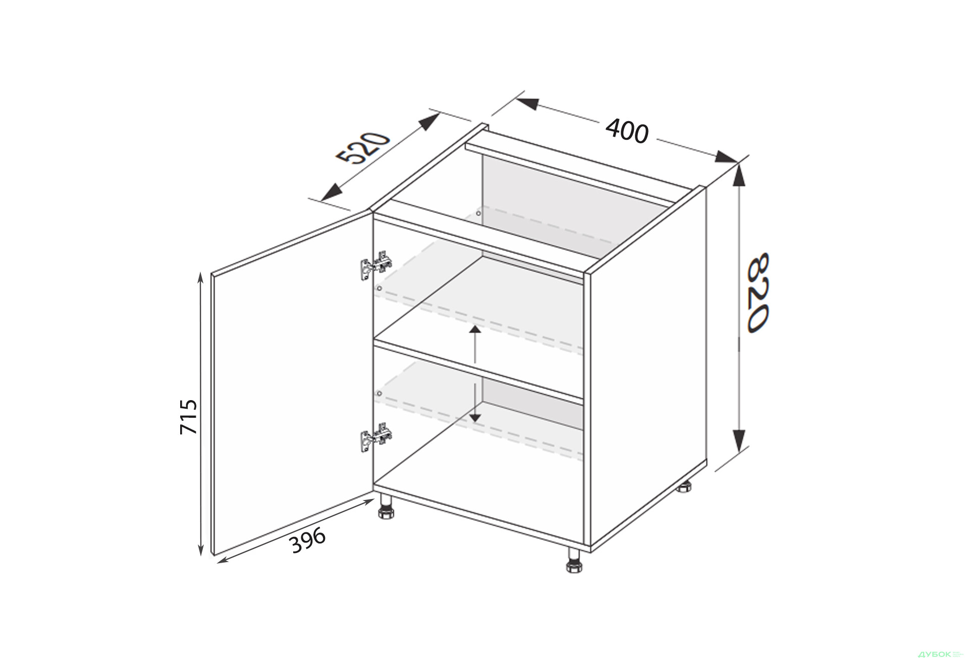 Изображение 2 - Низ 40Н/820 1дв Лео / Leo МироМарк