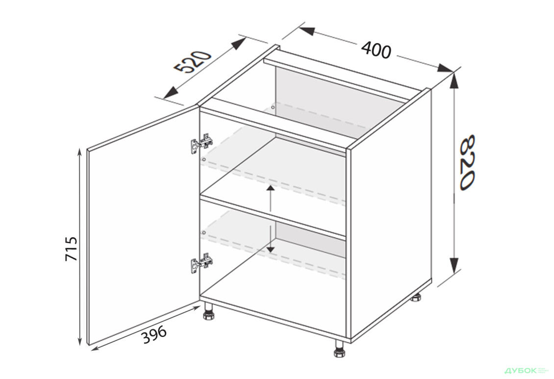 Изображение 2 - Низ 40Н/820 1дв Лео / Leo МироМарк