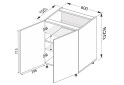 Изображение 2 - Низ 60Н/820 2дв Лео / Leo МироМарк