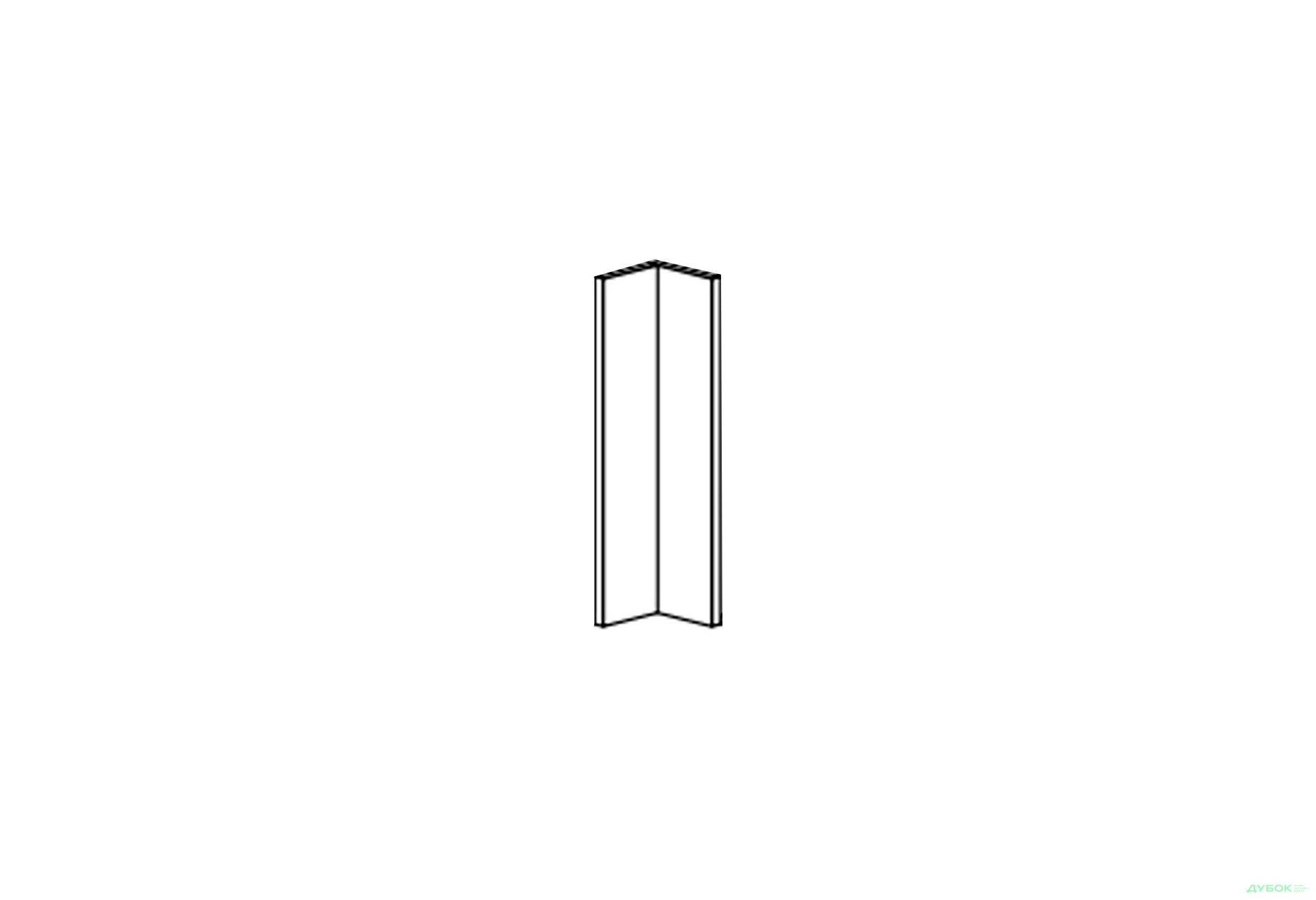 Изображение 1 - Фасад Кут 90° Антресоль Обманка 360мм Лео МироМарк