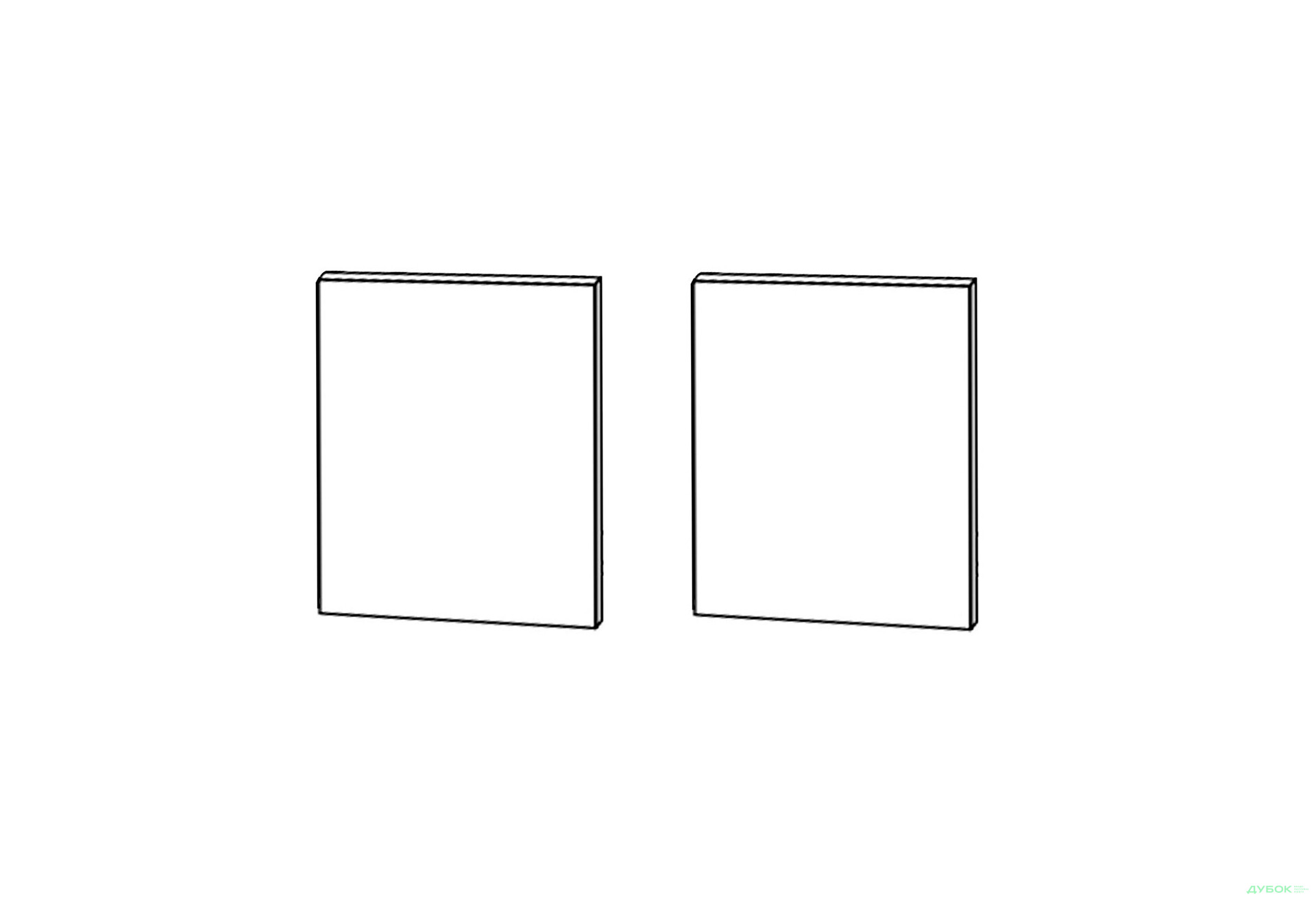 Изображение 1 - Фасад УголВ 90° 2дв 650х650 450мм Лео МироМарк