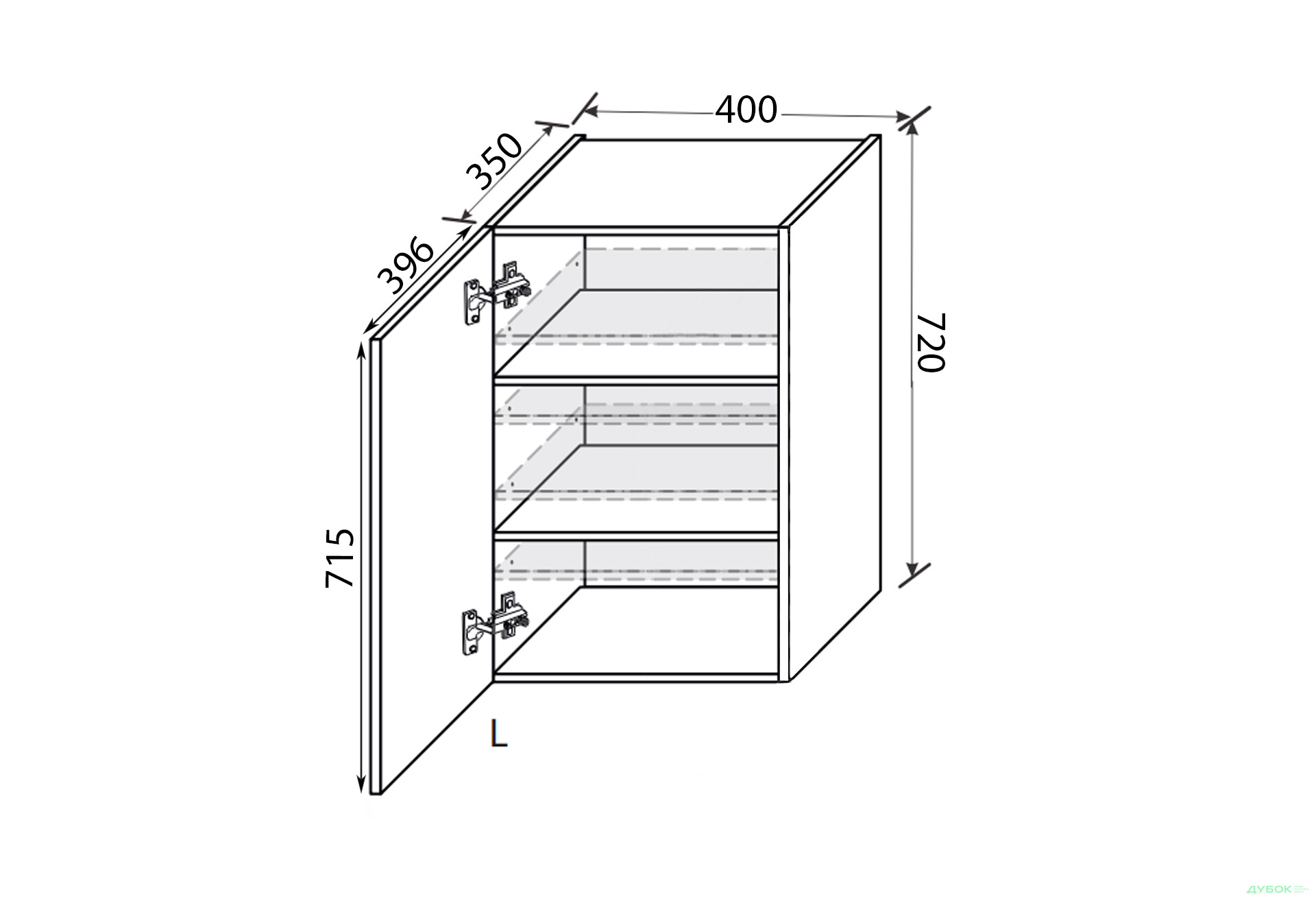 Зображення 2 - Верх 40В/720 1дв ліва Міленіум / Millenium MiroMark
