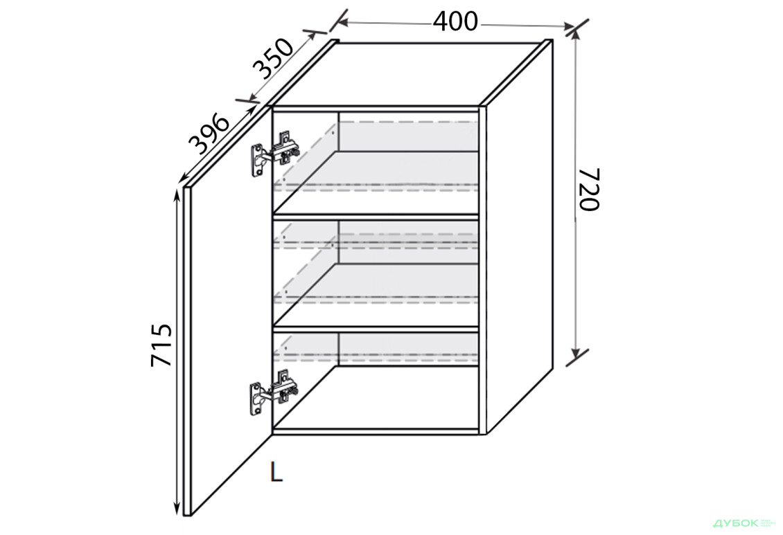 Зображення 2 - Верх 40В/720 1дв ліва Міленіум / Millenium MiroMark