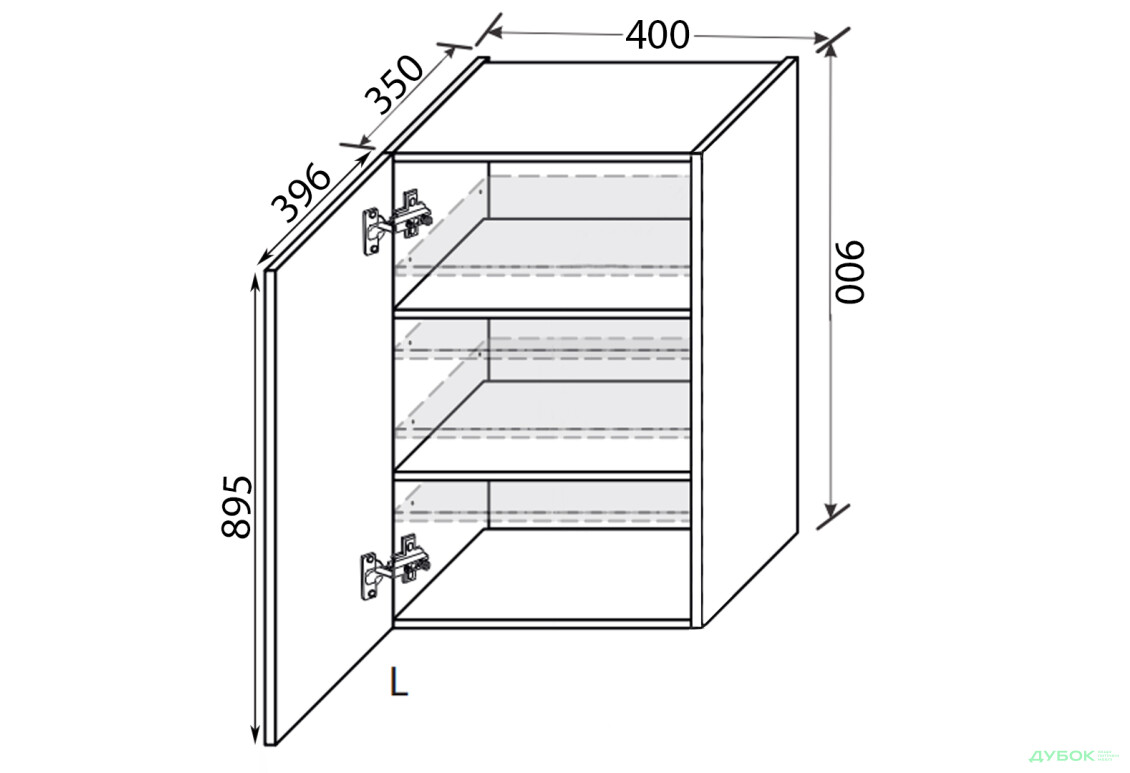 Зображення 2 - Верх 40В/900 1дв ліва Міленіум / Millenium MiroMark
