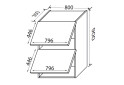 Зображення 2 - Верх 80В/900 2дв газ ліфт Міленіум / Millenium MiroMark