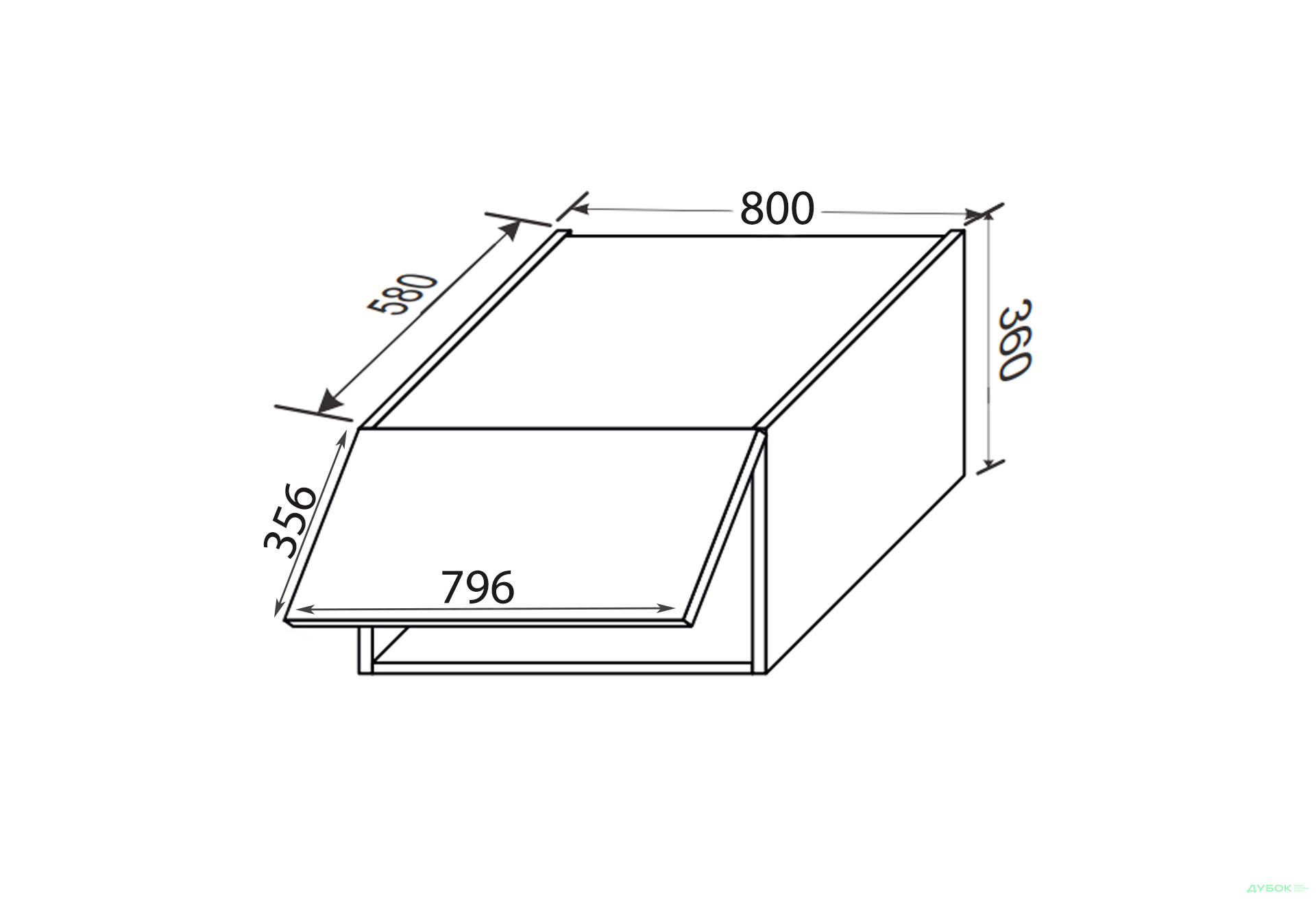 Зображення 2 - Верх 80ВА/360 1дв антресоль газ ліфт Міленіум / Millenium MiroMark
