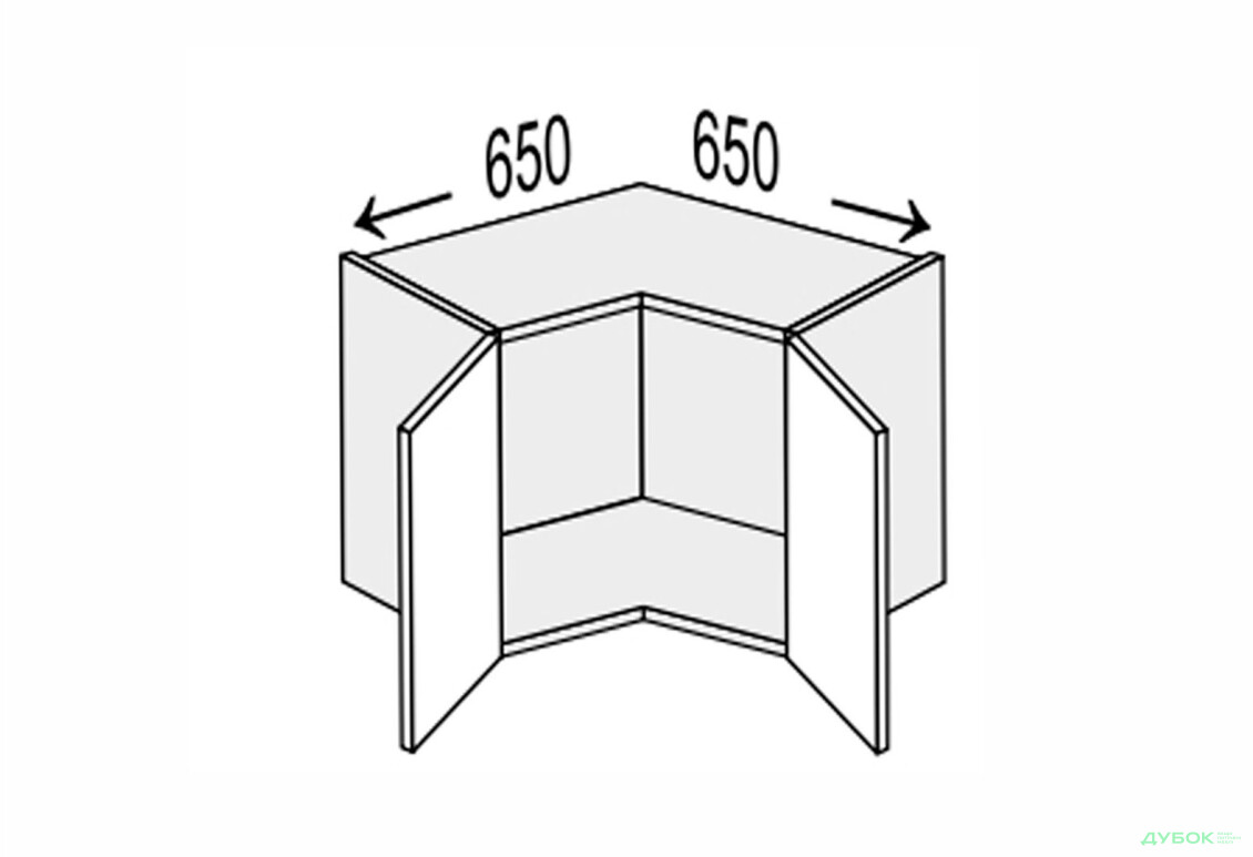 Верх Кут В 90°/450 2дв Міленіум / Millenium MiroMark