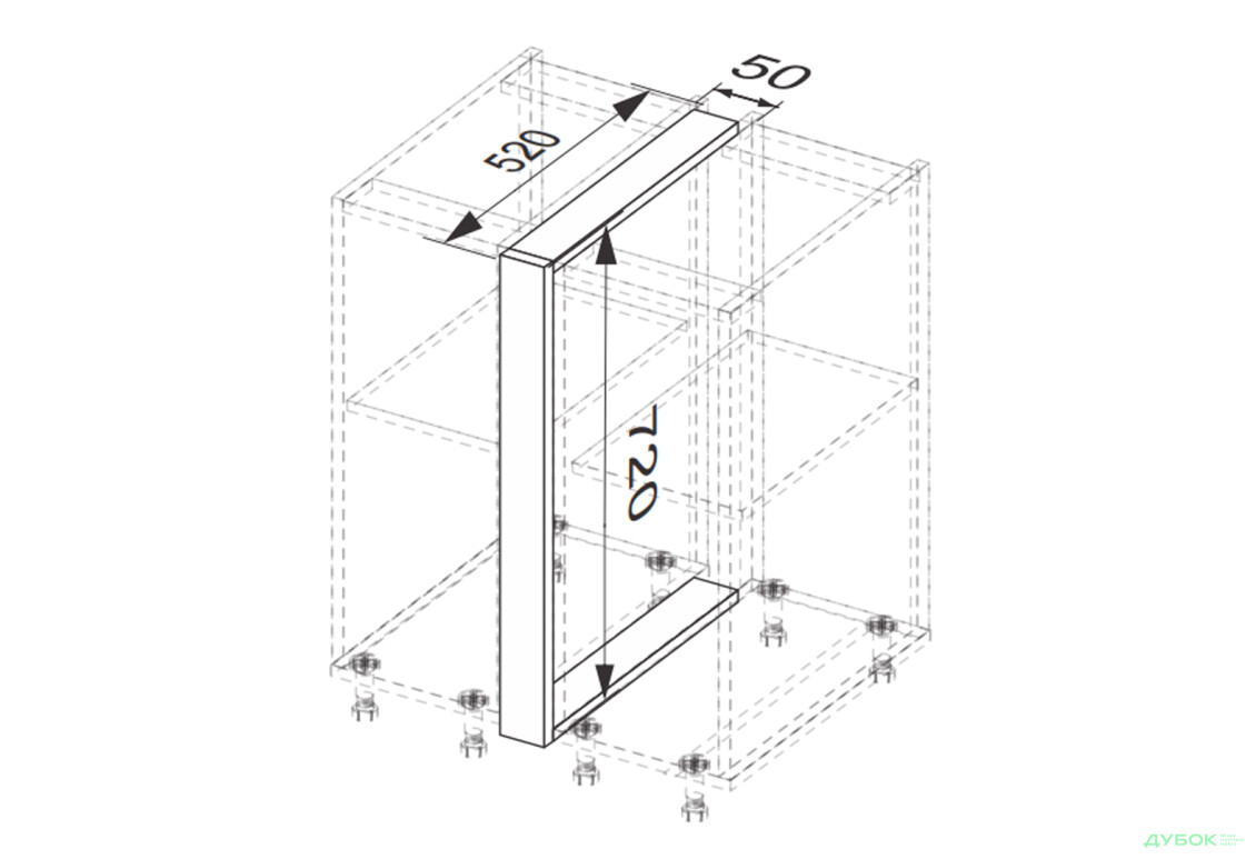 Зображення 2 - Низ 5НП/820 пілястра MiroMark