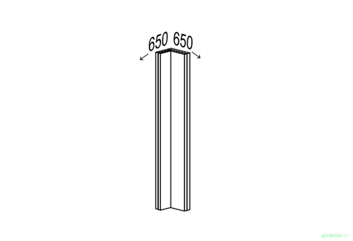 Низ кут Н 90°/820 обманка Міленіум / Millenium MiroMark