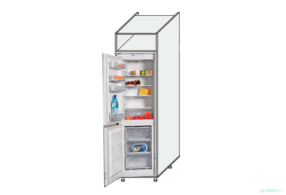 Пенал 60ПХ/2320 холодильник лівий Міленіум / Millenium MiroMark
