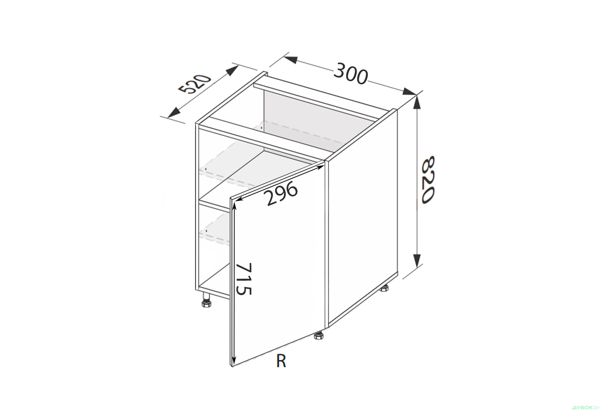 Зображення 2 - Низ 30Н/820 1дв права Міленіум / Millenium MiroMark