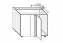 Фото 1 - Низ угол Н 90°/820 1дв правый Миллениум / Millenium МироМарк