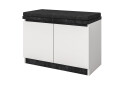 Изображение 1 - Тумба Svit Mebliv Мия с дверками 80 см, белый/бетон темный